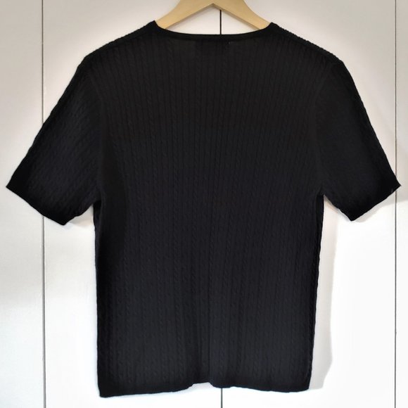 Pendleton Short Sleeve Cable Knit Sweater Shirt - Picture 3 of 7